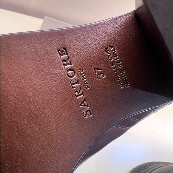 Sartore MADE IN ITALY LEATHER Brown Ankle Boots with Chelsea Style - Picture 7 of 12